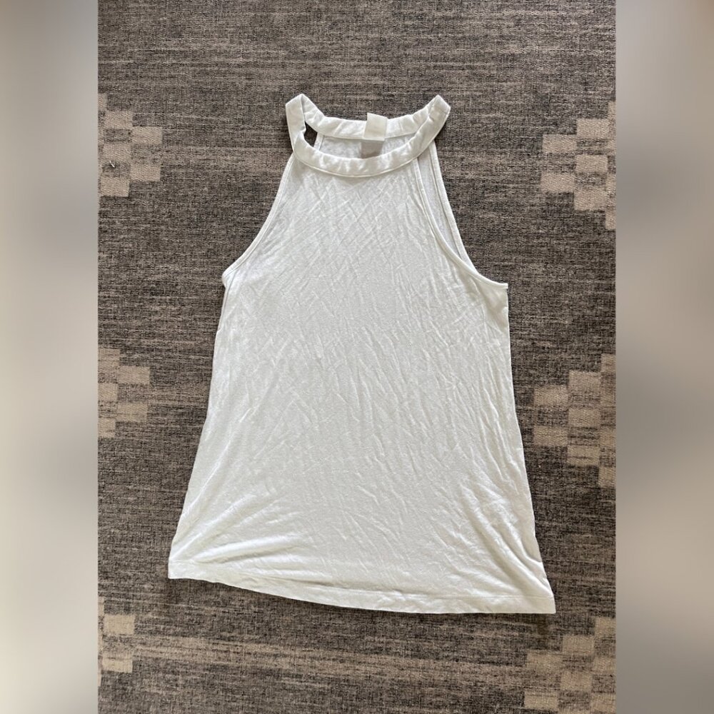 Nordstrom white circle neck tank